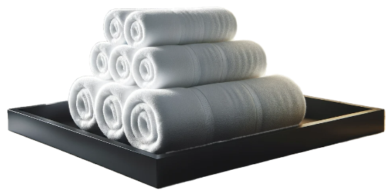 Towels in a overflowing Image
